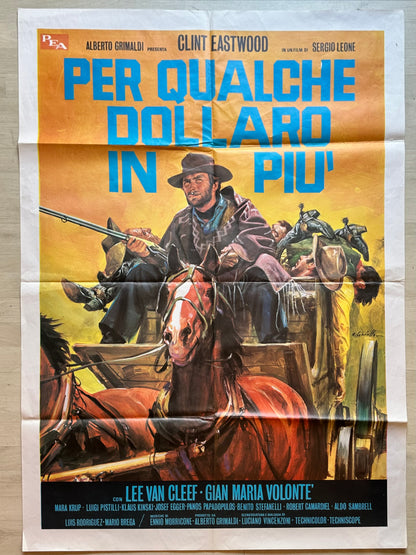 Manifesto originale di cinema - Per qualche dollaro in più