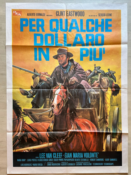 Manifesto originale di cinema - Per qualche dollaro in più