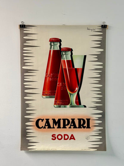 Manifesto pubblicitario originale - Campari Soda