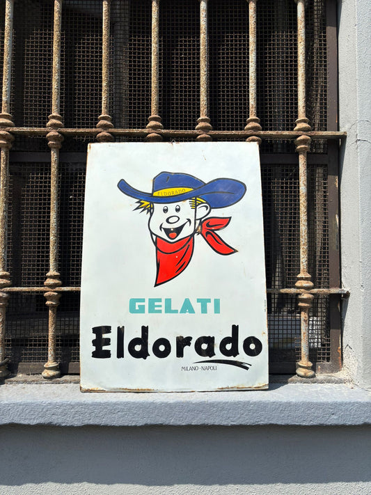 Insegna pubblicitaria originale - El dorado Napoli - Milano