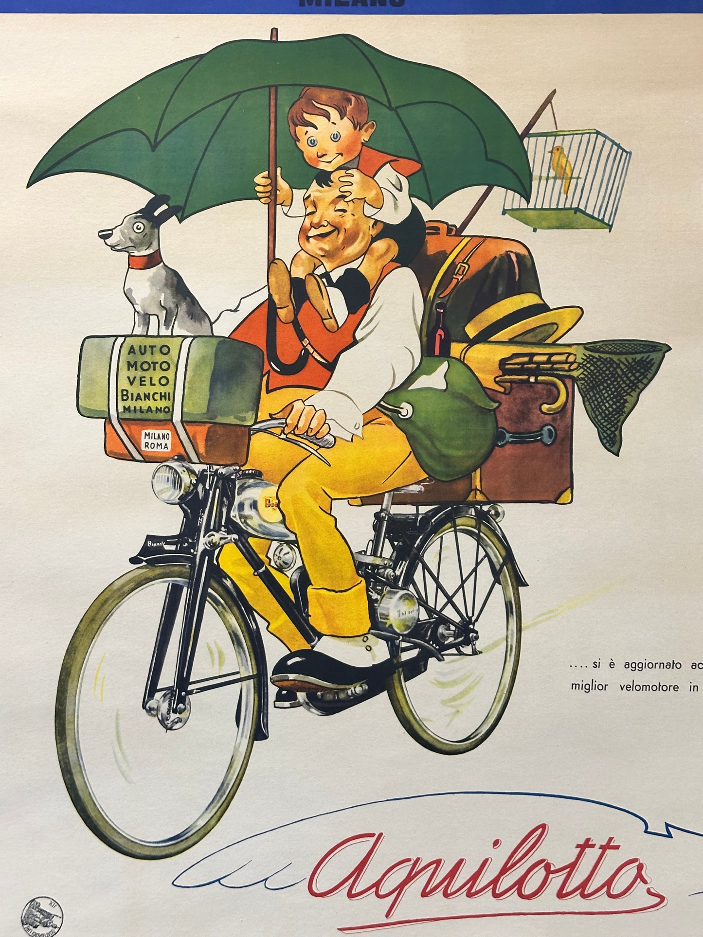 Manifesto pubblicitario originale -  Bianchi