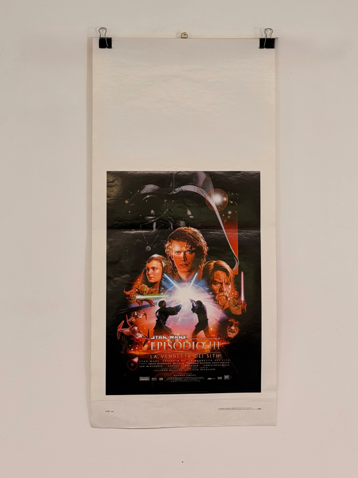Locandina di cinema - Guerre Stellari Episodio III La Vendetta dei Sith