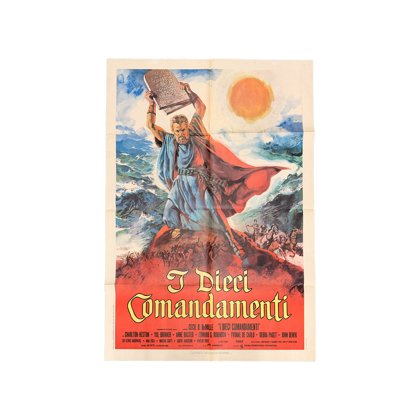 Manifesto originale di cinema - I 10 Comandamenti