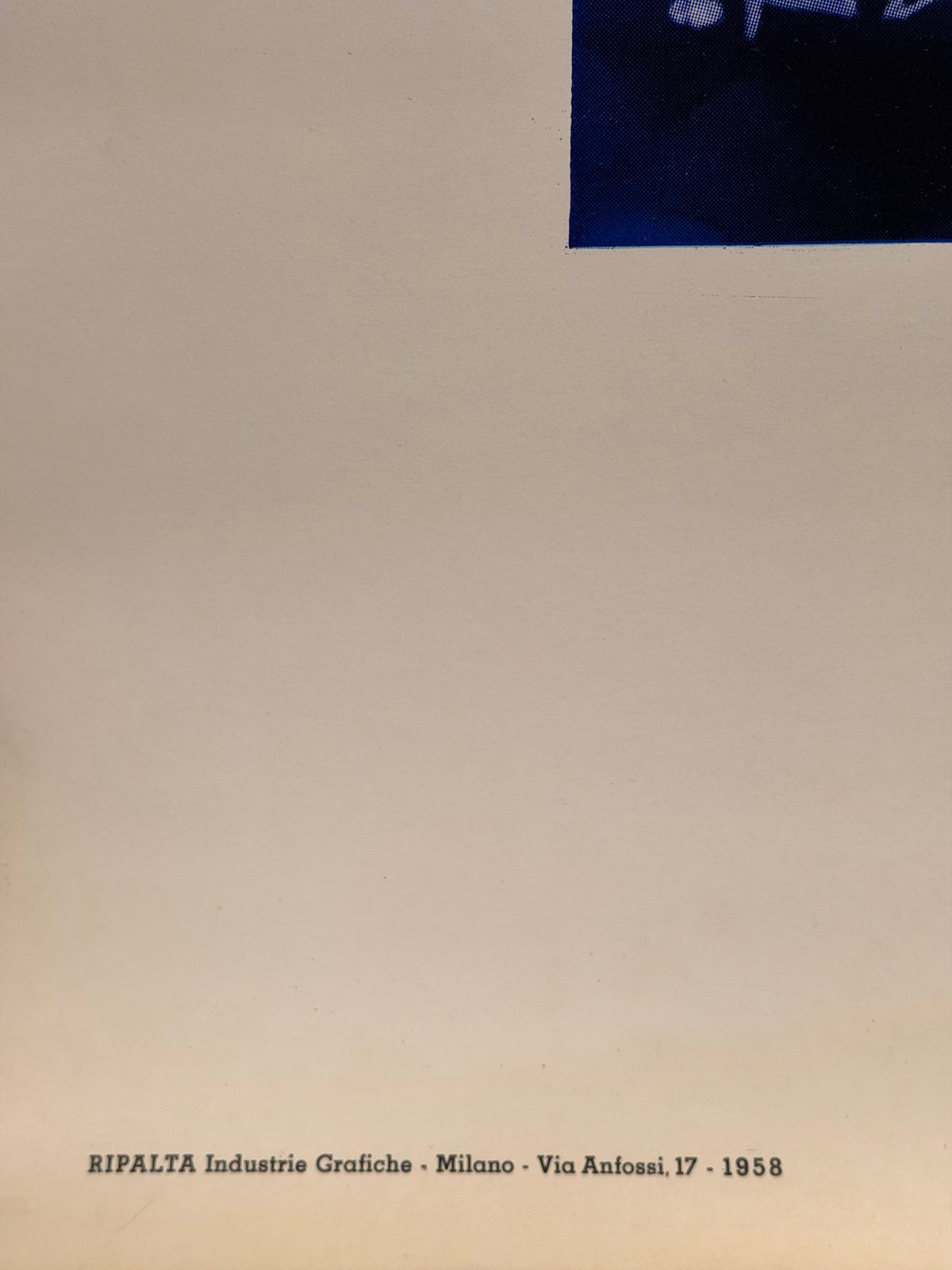 Manifesto pubblicitario originale - Campari dopo la terra... gli astri