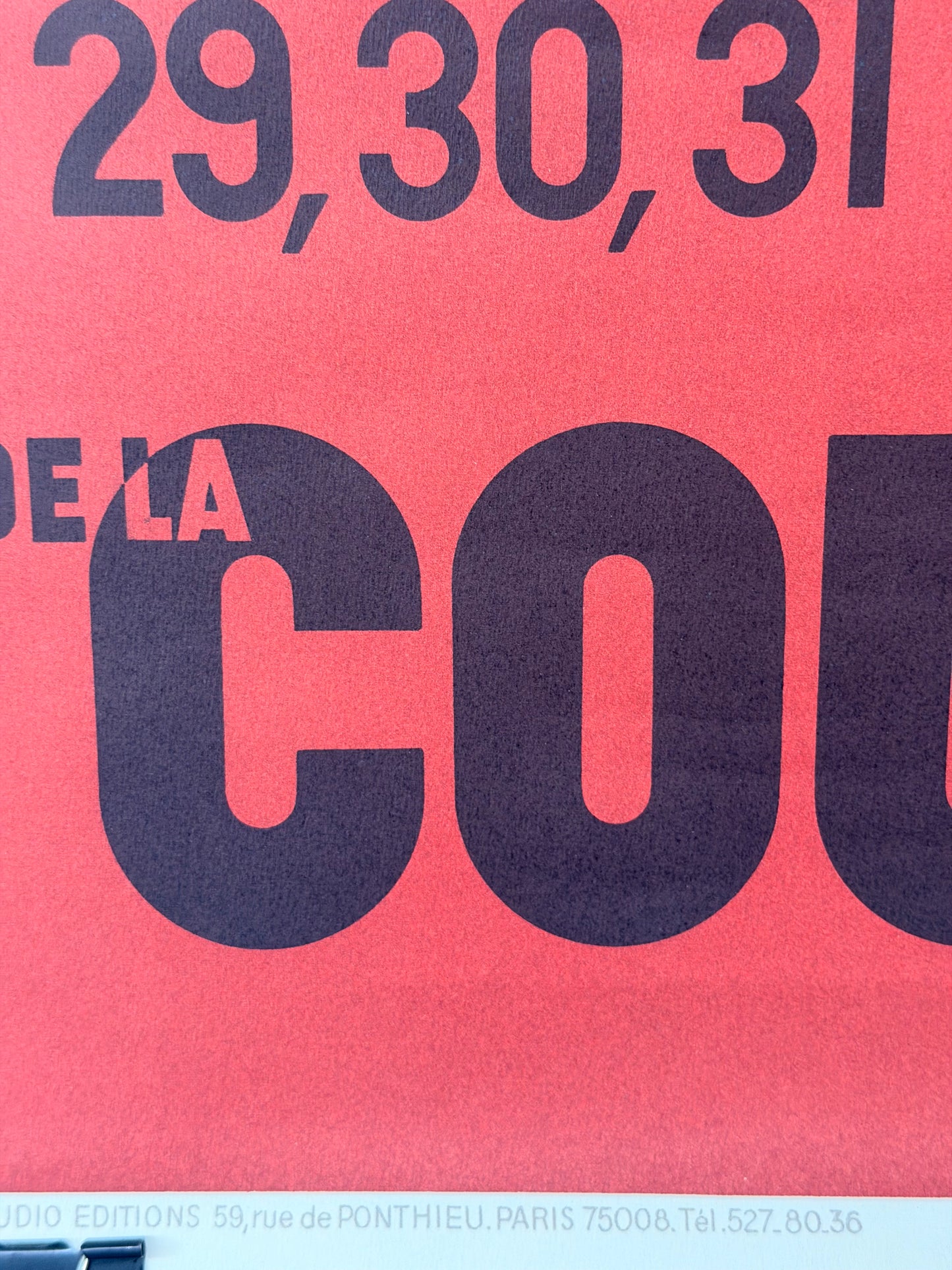 Manifesto pubblicitario originale - Coupe Davis