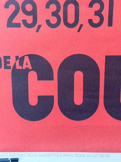 Manifesto pubblicitario originale - Coupe Davis