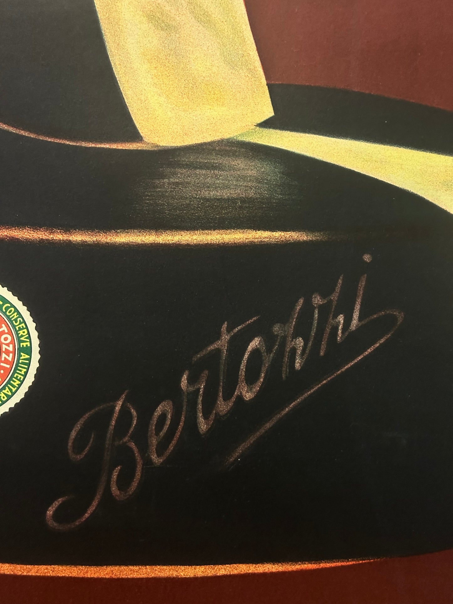 Manifesto pubblicitario originale -  Parmigiano Bertozzi