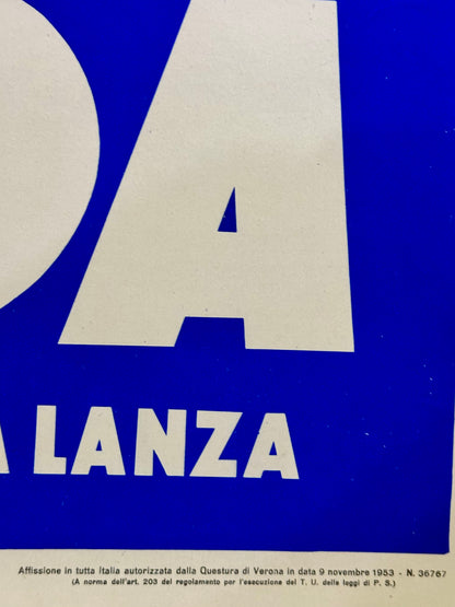 Manifesto pubblicitario originale - Calinda Miralanza