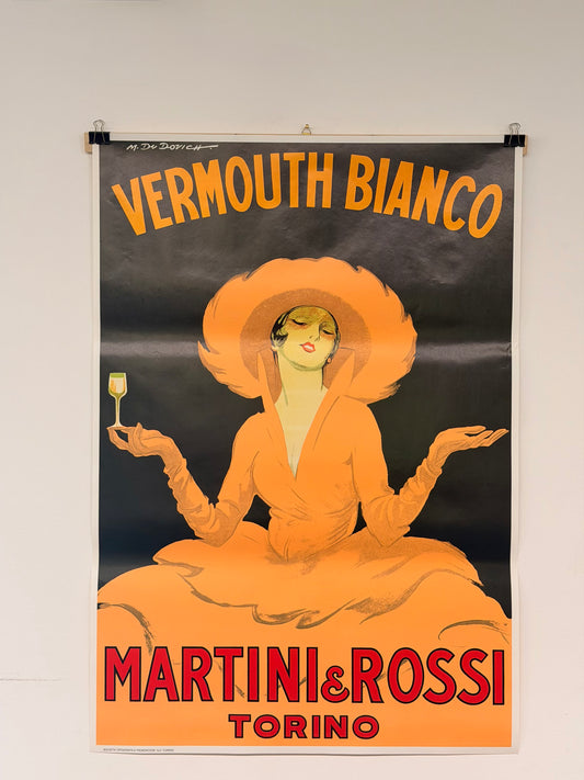 Manifesto pubblicitario originale - Martini e Rossi
