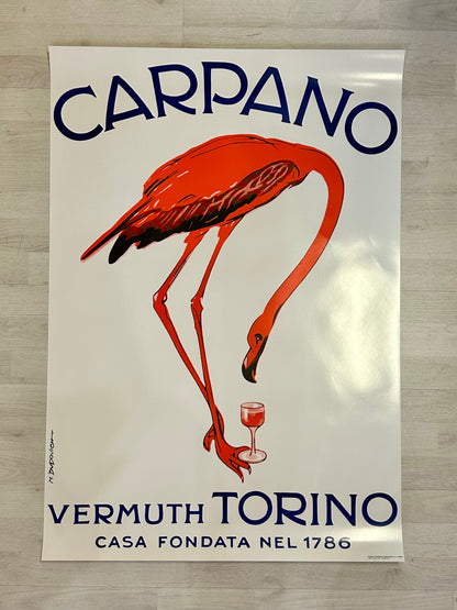 Manifesto originale pubblicitario - Carpano - Vermouth Torino