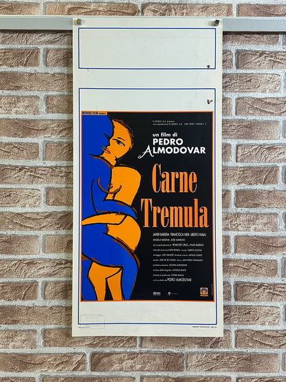 Locandina originale di cinema - Carne Tremula Pedro Almodóvar