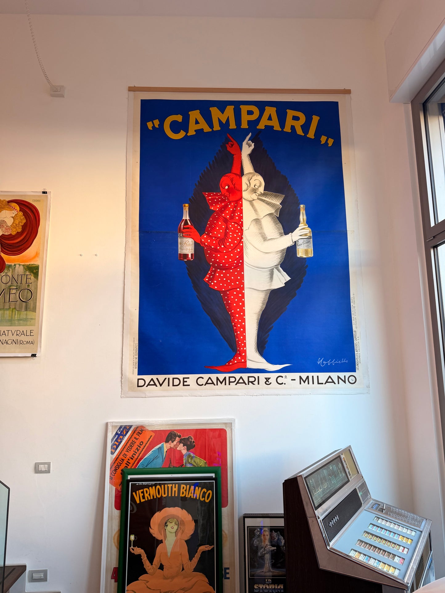 Manifesto originale pubblicitario - Campari Bitter e Cordial