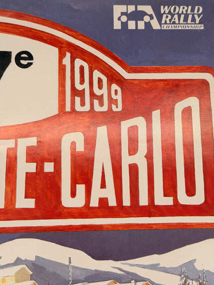 Manifesto pubblicitario - Rallye Monte Carlo 1999