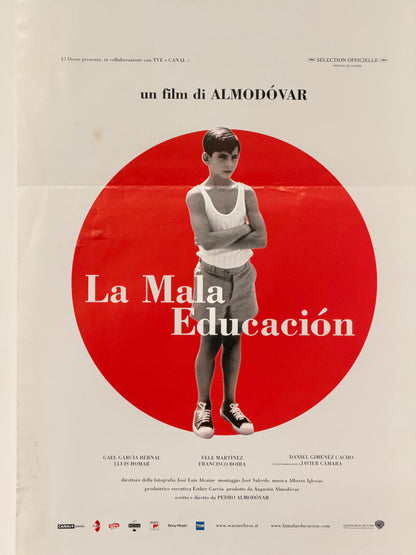 Locandina di cinema - La mala educación - Almodovar