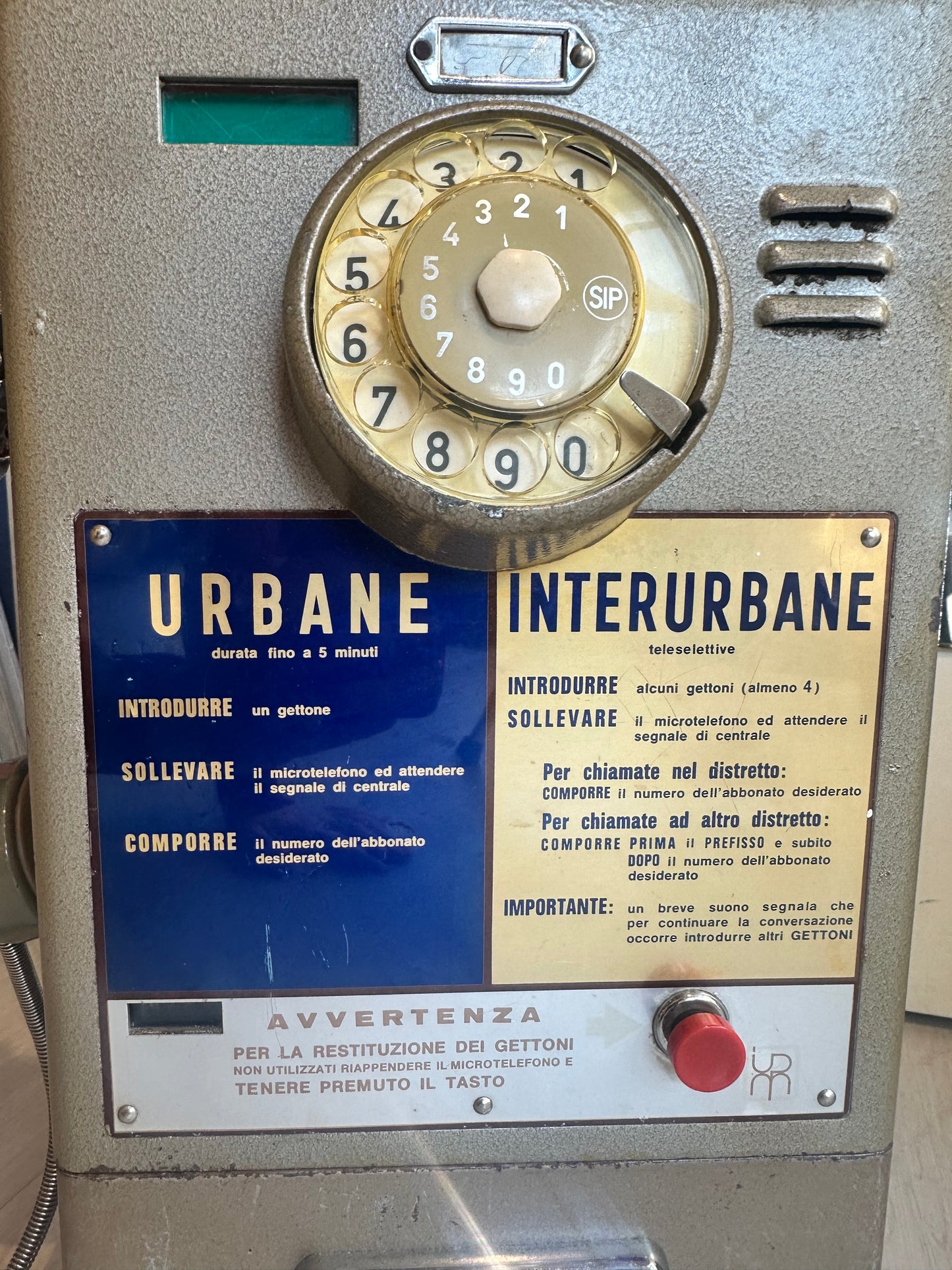 Telefono a gettoni originale