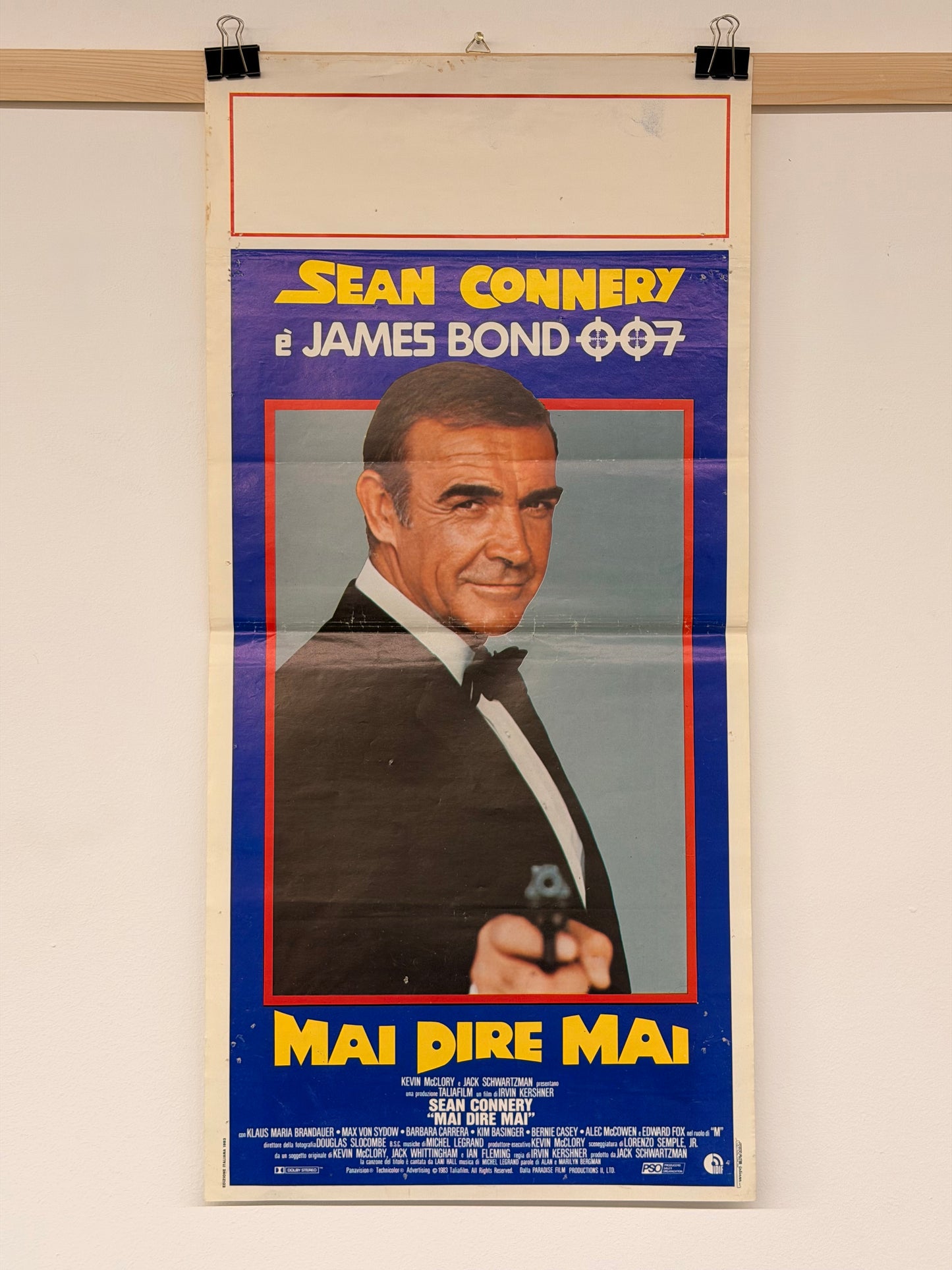 Locandina di cinema - 007 Mai dire Mai - Sean Connery