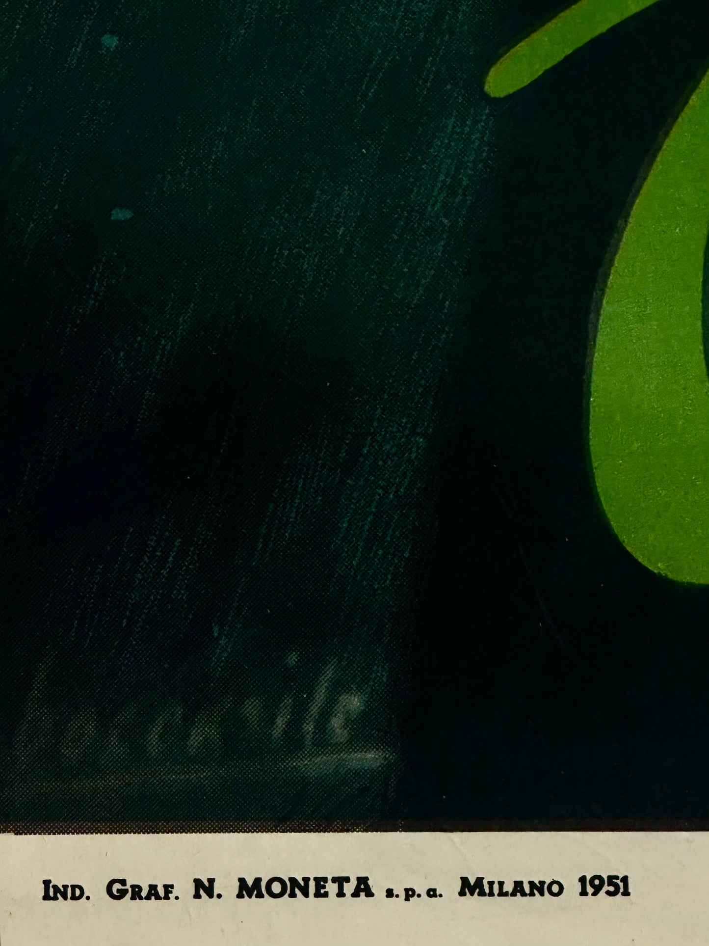 Manifesto pubblicitario originale -  Panettoni Bejana Milano