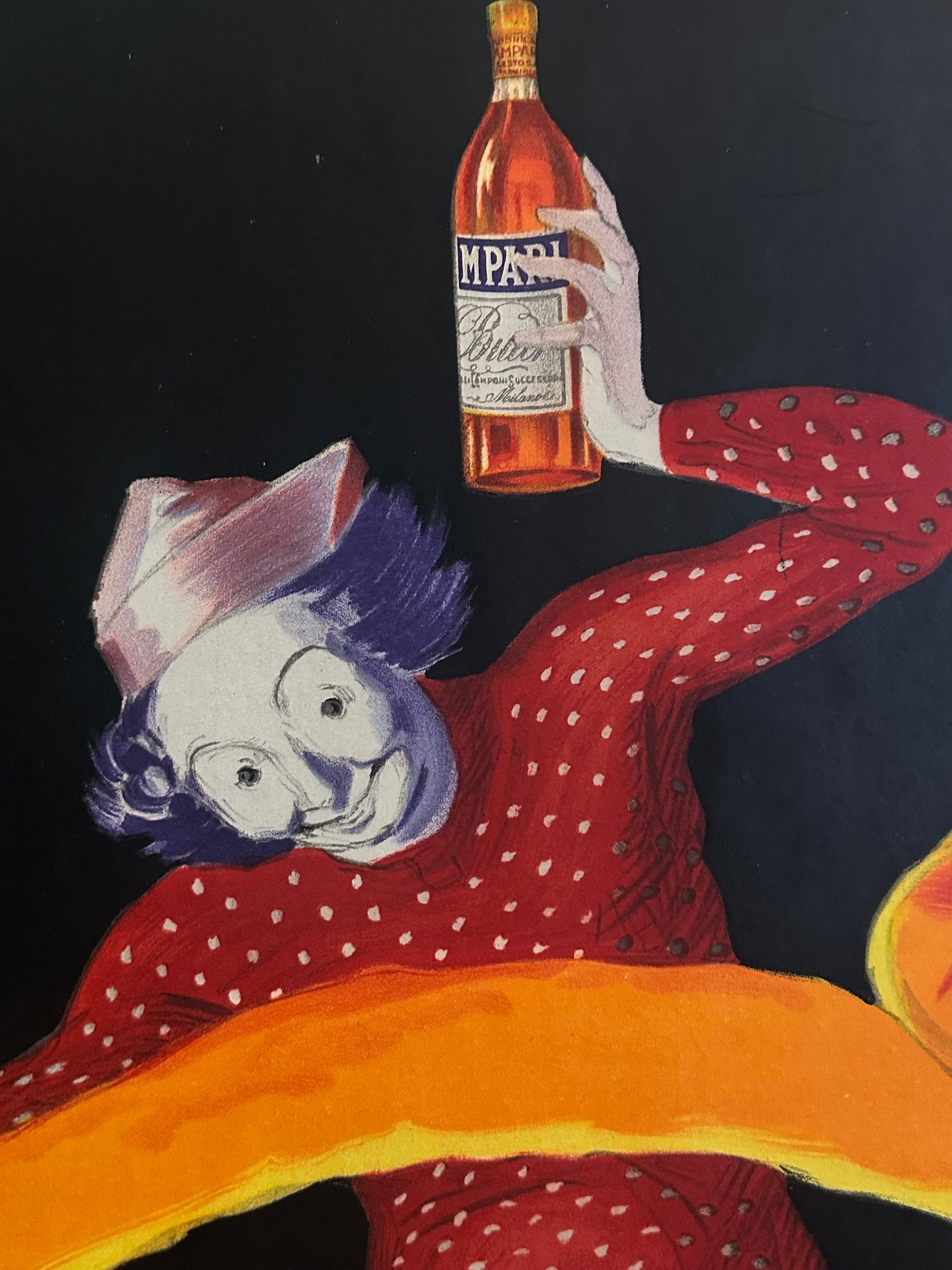 Manifesto originale pubblicitario - Bitter Campari Spiritello