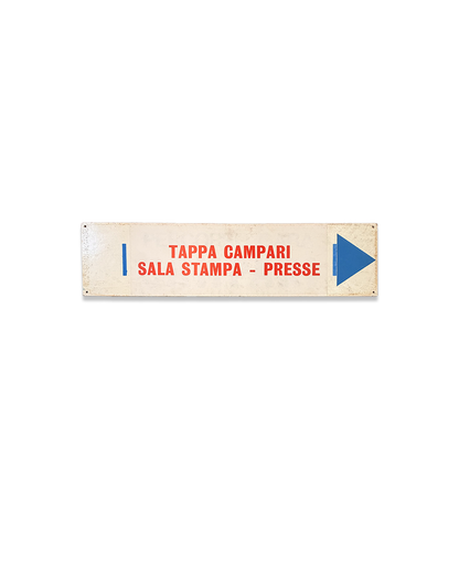 Segnaletica stradale pubblicitaria Campari Giro della Svizzera
