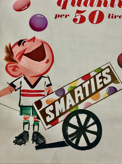 Manifesto pubblicitario originale- Smarties