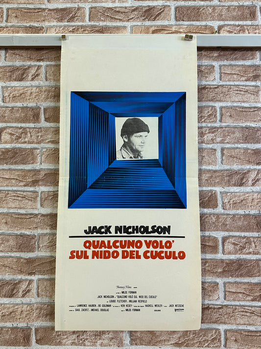 Locandina originale di cinema - Qualcuno volo’ sul nido del cuculo