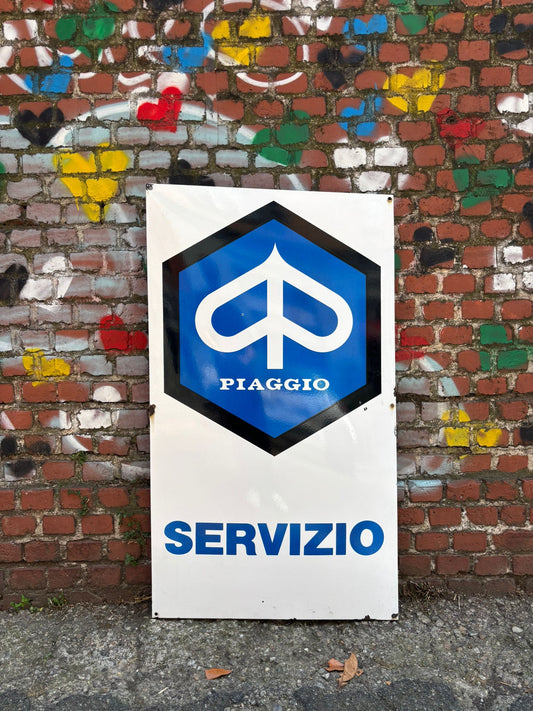 Insegna smaltata originale - Piaggio