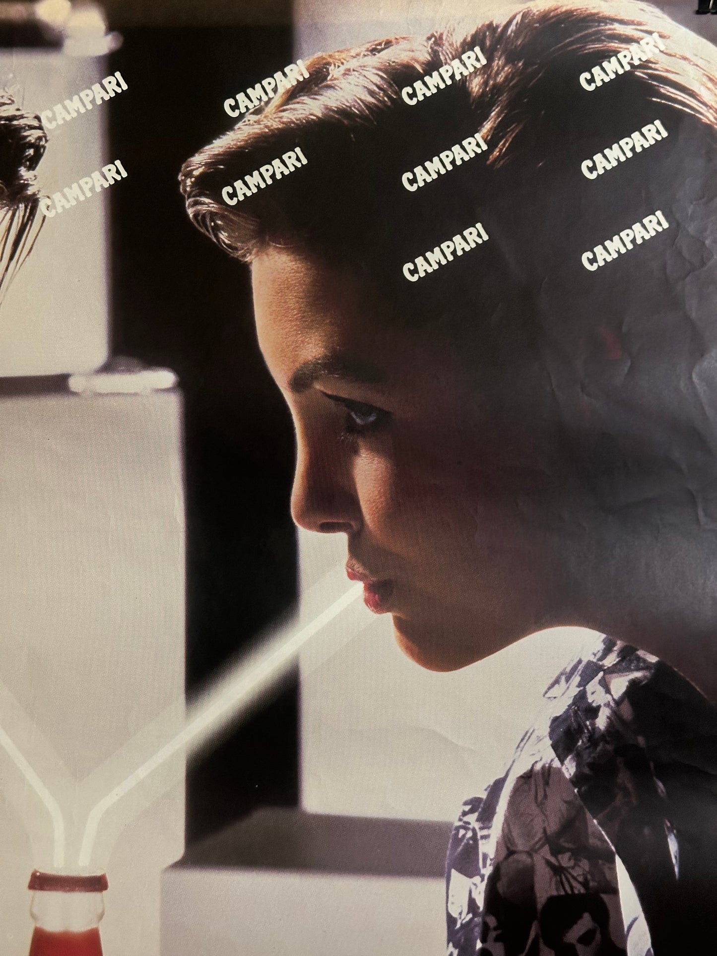 Manifesto originale pubblicitario - Campari soda