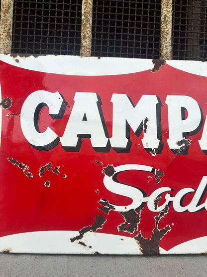 Insegna smaltata originale - Campari Soda