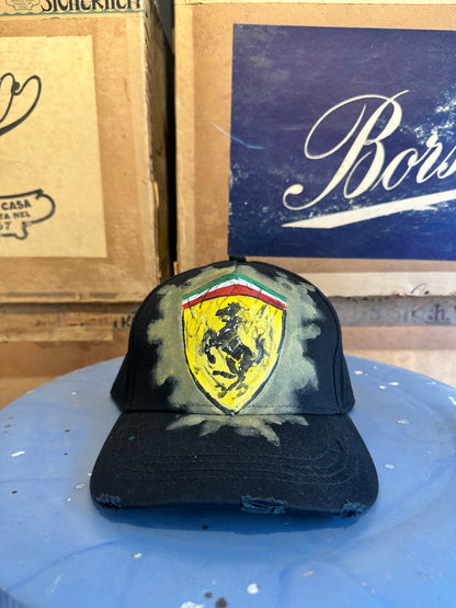 Cappellino disegnato a mano - Ferrari