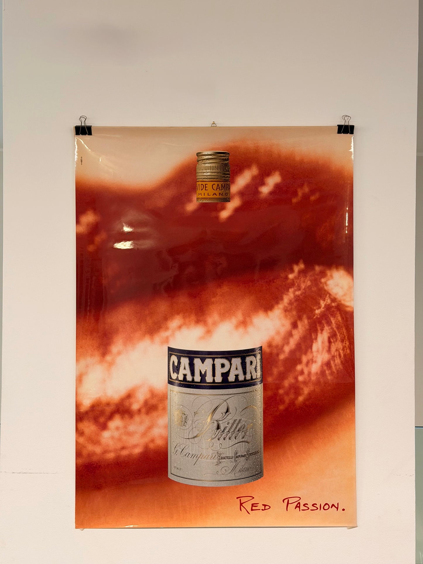 Manifesto pubblicitario originale - Campari Red Passion