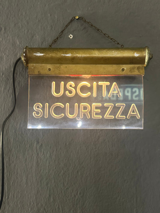 Insegna luminosa - Uscita sicurezza