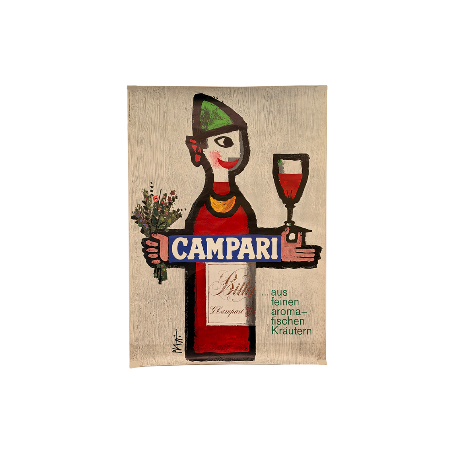 Manifesto pubblicitario originale - Campari (erbe aromatiche)