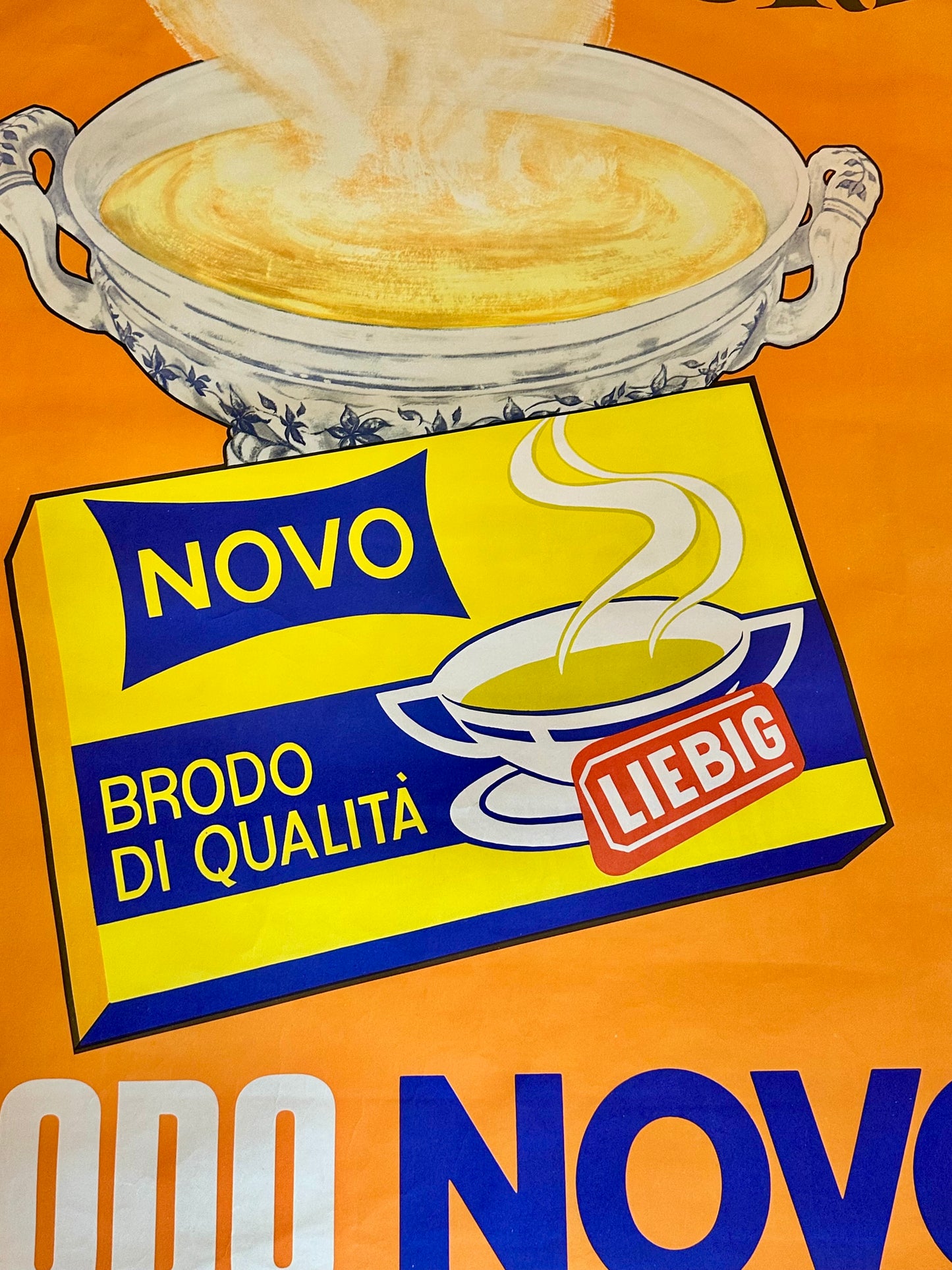Manifesto pubblicitario originale - Brodo Novo