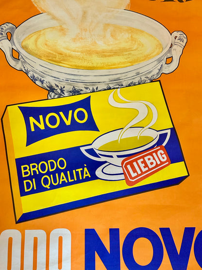 Manifesto pubblicitario originale - Brodo Novo
