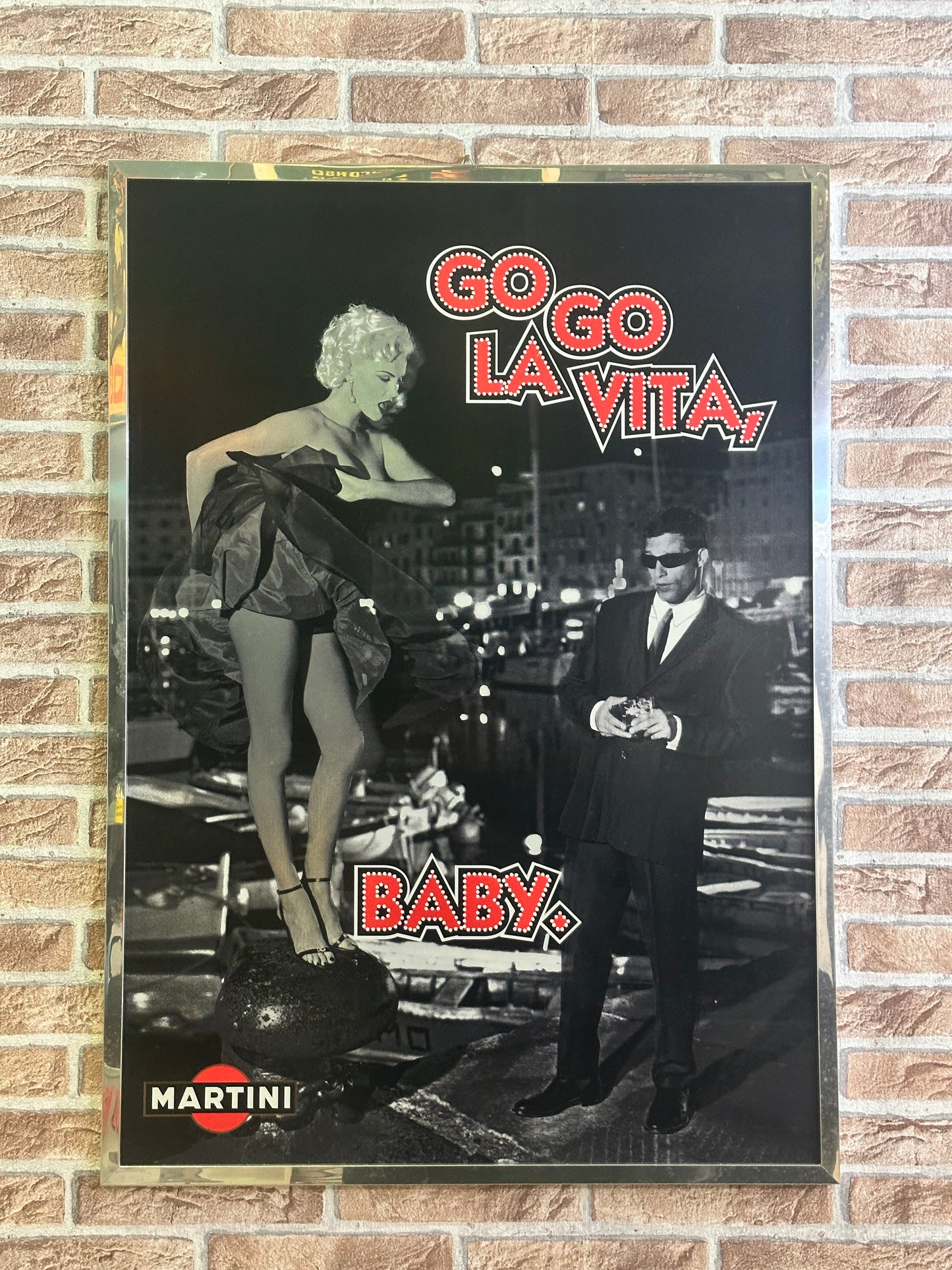 Manifesto pubblicitario originale - Martini - Go Go la Vita - Charlize Theron