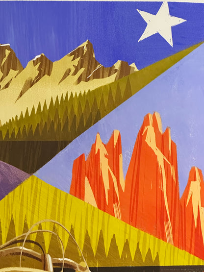 Manifesto pubblicitario - Vespistico delle Dolomiti