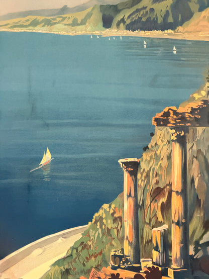 Manifesto pubblicitario originale - Taormina ENIT