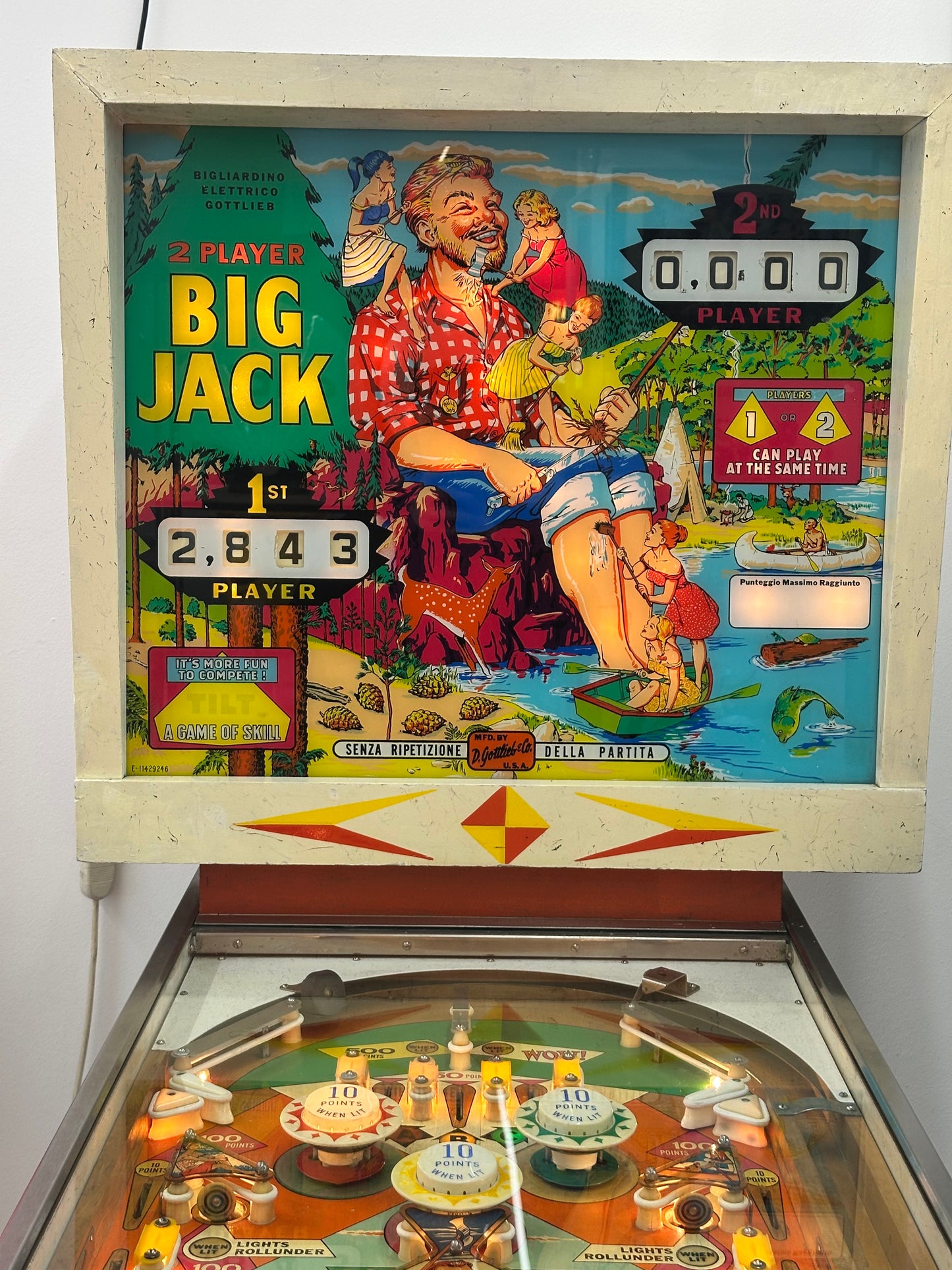 Flipper Big Jack Gottlieb USA