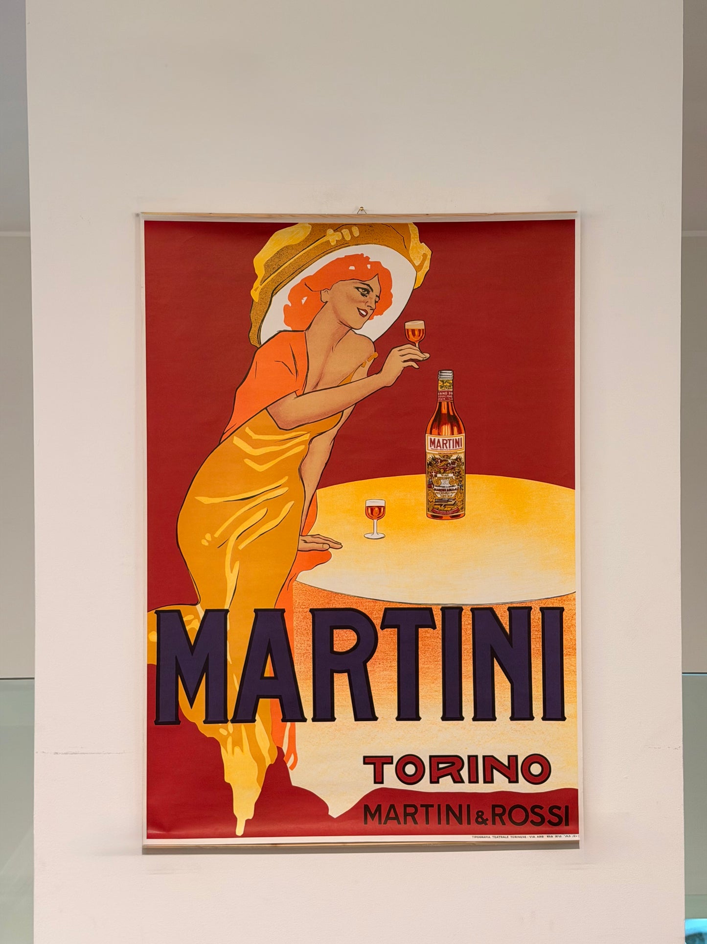 Manifesto originale pubblicitario - Martini e Rossi, Vermouth Torino