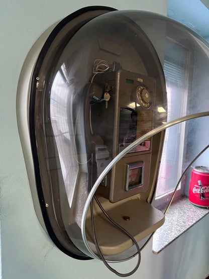 Cabina Telefonica originale con telefono a gettoni