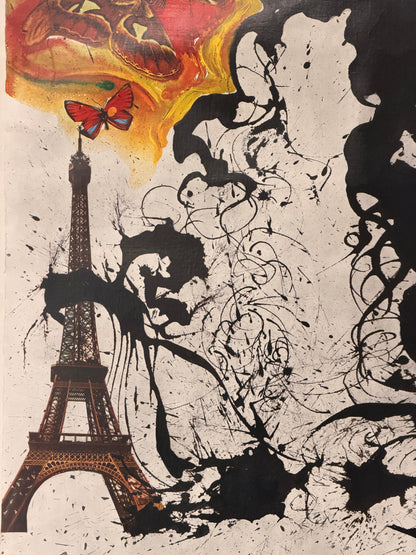 Manifesto pubblicitario originale - Paris 1969 Dali