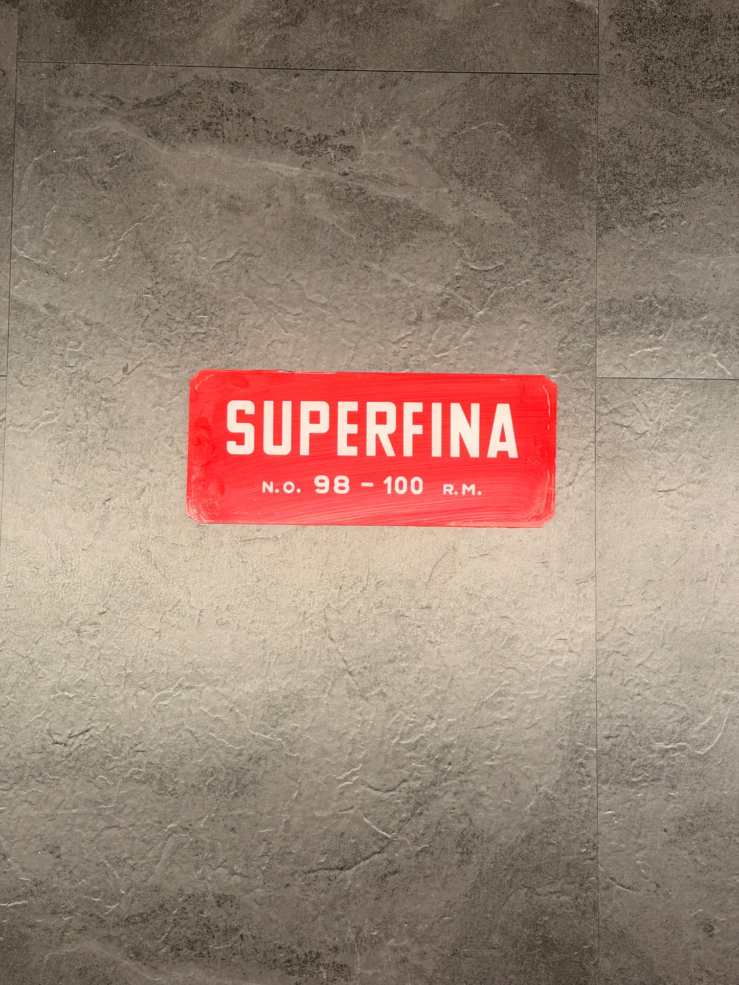 Vetrofania originale Benzina Superfina