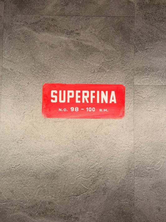 Vetrofania originale Benzina Superfina