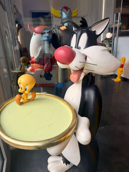 Statua originale Disney - Gatto Silvestro e Titti