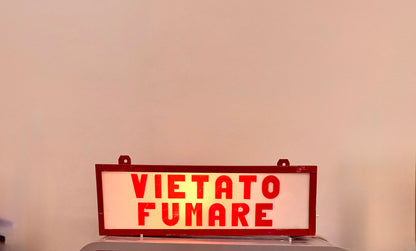Insegna luminosa originale vietato fumare