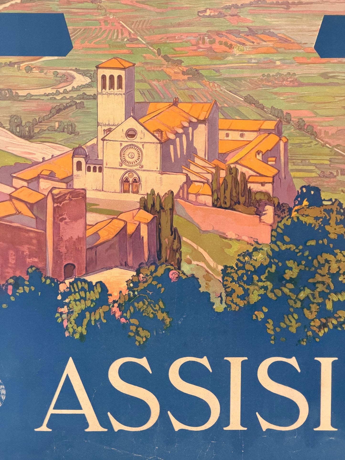 Manifesto pubblicitario originale - Assisi ENIT