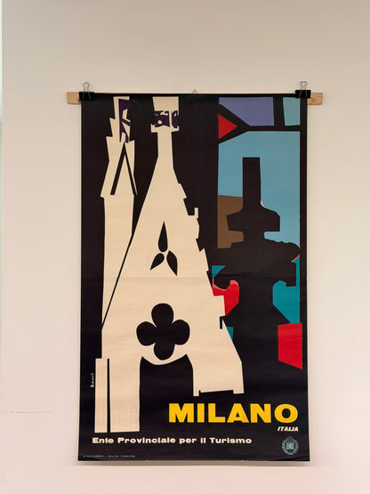 Manifesto pubblicitario originale - Milano ENIT