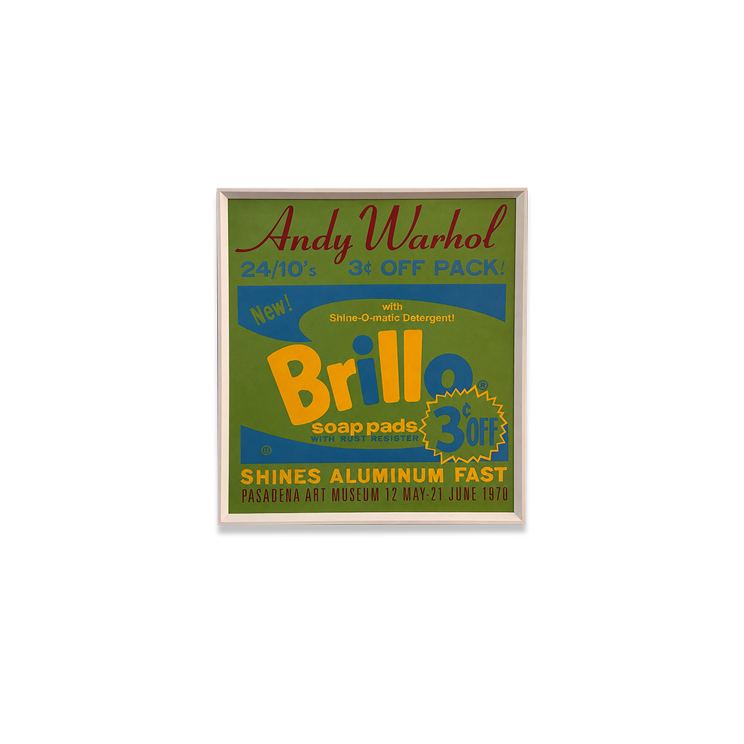Manifesto pubblicitario incorniciato Brillo - Andy Warhol