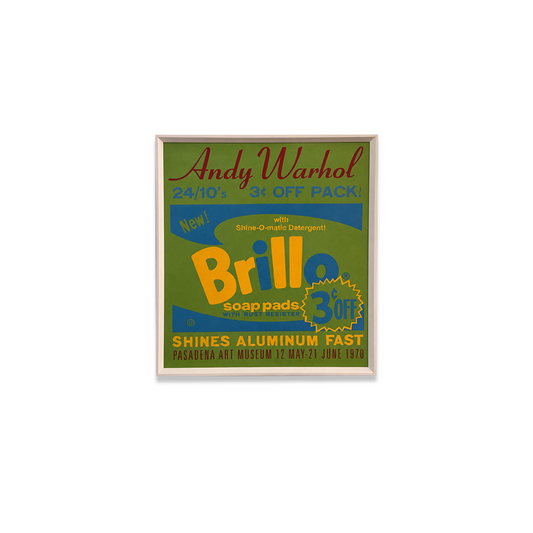 Manifesto pubblicitario incorniciato Brillo - Andy Warhol