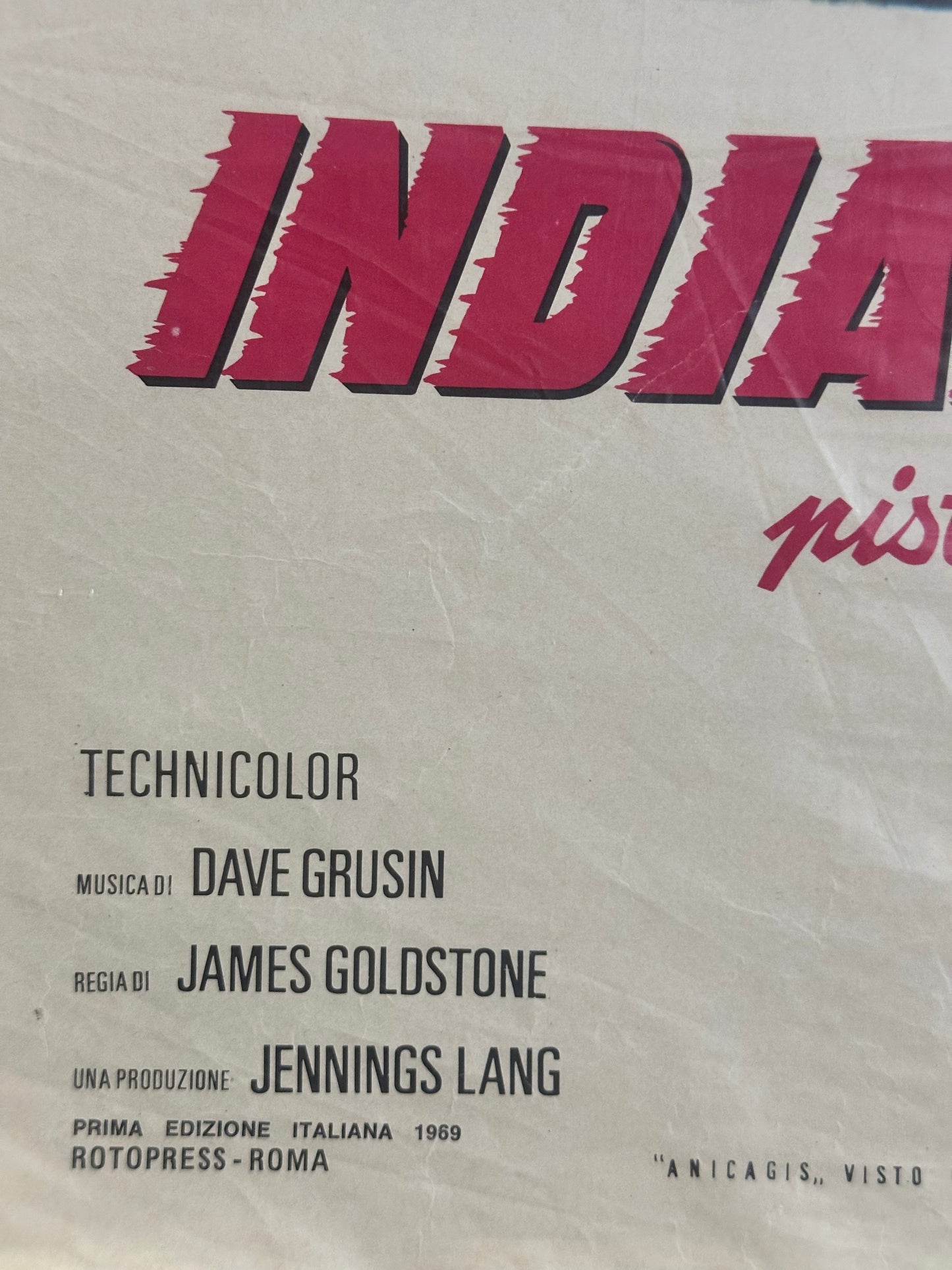 Locandina di cinema - Indianapolis